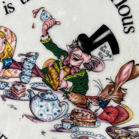 VTG Alice in Wonderland 6” Decorative Tile - Picture 4 of 7
